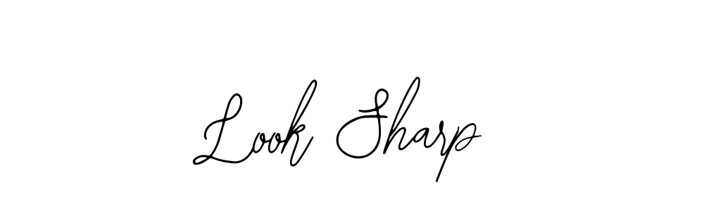 How to Draw Look Sharp signature style? Bearetta-2O07w is a latest design signature styles for name Look Sharp. Look Sharp signature style 12 images and pictures png
