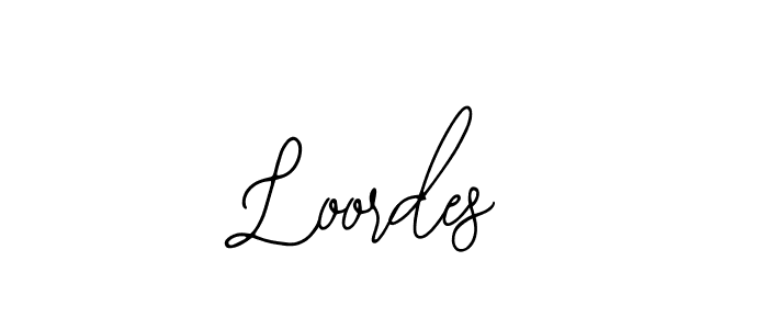 Loordes stylish signature style. Best Handwritten Sign (Bearetta-2O07w) for my name. Handwritten Signature Collection Ideas for my name Loordes. Loordes signature style 12 images and pictures png