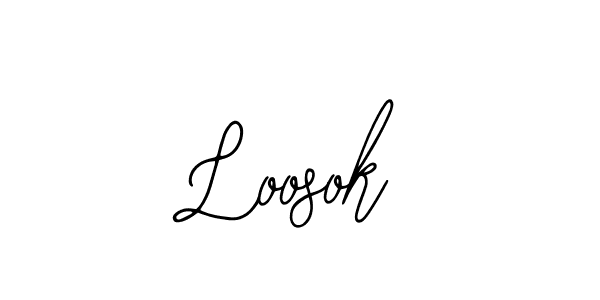 Use a signature maker to create a handwritten signature online. With this signature software, you can design (Bearetta-2O07w) your own signature for name Loosok. Loosok signature style 12 images and pictures png