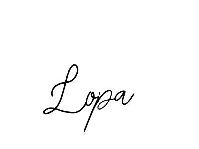 You should practise on your own different ways (Bearetta-2O07w) to write your name (Lopa) in signature. don't let someone else do it for you. Lopa signature style 12 images and pictures png