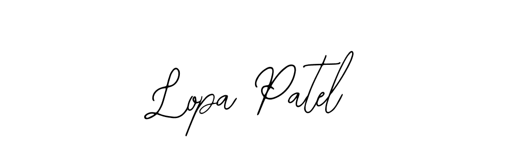 Also we have Lopa Patel name is the best signature style. Create professional handwritten signature collection using Bearetta-2O07w autograph style. Lopa Patel signature style 12 images and pictures png