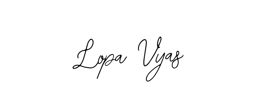 Design your own signature with our free online signature maker. With this signature software, you can create a handwritten (Bearetta-2O07w) signature for name Lopa Vyas. Lopa Vyas signature style 12 images and pictures png