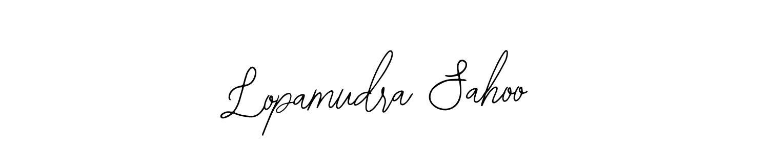 Use a signature maker to create a handwritten signature online. With this signature software, you can design (Bearetta-2O07w) your own signature for name Lopamudra Sahoo. Lopamudra Sahoo signature style 12 images and pictures png