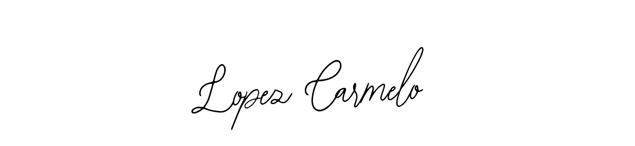 Make a beautiful signature design for name Lopez Carmelo. Use this online signature maker to create a handwritten signature for free. Lopez Carmelo signature style 12 images and pictures png