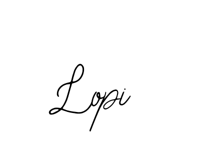 Design your own signature with our free online signature maker. With this signature software, you can create a handwritten (Bearetta-2O07w) signature for name Lopi. Lopi signature style 12 images and pictures png