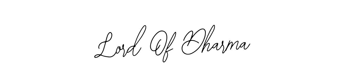 Bearetta-2O07w is a professional signature style that is perfect for those who want to add a touch of class to their signature. It is also a great choice for those who want to make their signature more unique. Get Lord Of Dharma name to fancy signature for free. Lord Of Dharma signature style 12 images and pictures png