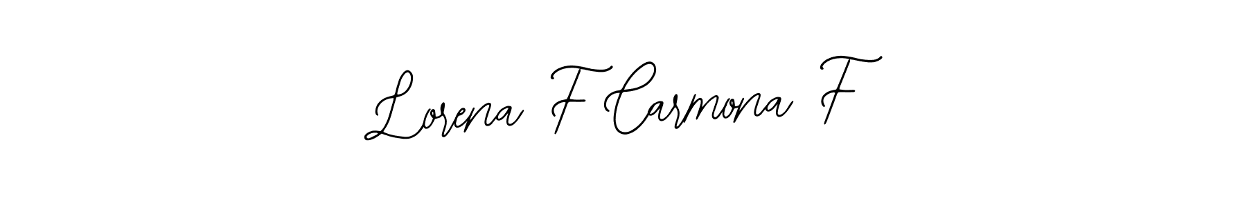Use a signature maker to create a handwritten signature online. With this signature software, you can design (Bearetta-2O07w) your own signature for name Lorena F Carmona F. Lorena F Carmona F signature style 12 images and pictures png