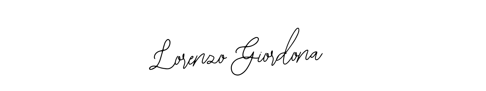 Lorenzo Giordona stylish signature style. Best Handwritten Sign (Bearetta-2O07w) for my name. Handwritten Signature Collection Ideas for my name Lorenzo Giordona. Lorenzo Giordona signature style 12 images and pictures png