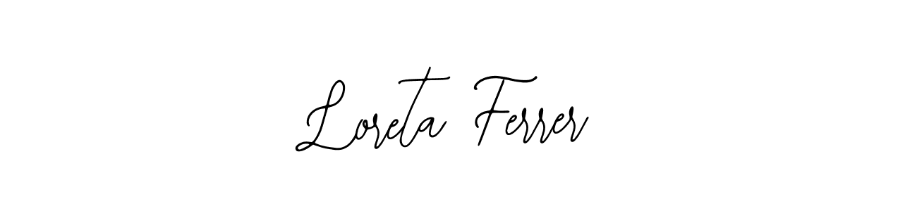 Create a beautiful signature design for name Loreta Ferrer. With this signature (Bearetta-2O07w) fonts, you can make a handwritten signature for free. Loreta Ferrer signature style 12 images and pictures png