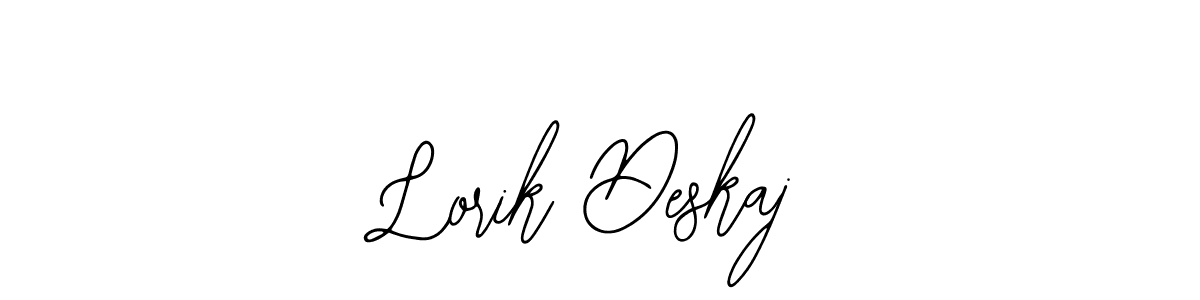 How to make Lorik Deskaj name signature. Use Bearetta-2O07w style for creating short signs online. This is the latest handwritten sign. Lorik Deskaj signature style 12 images and pictures png