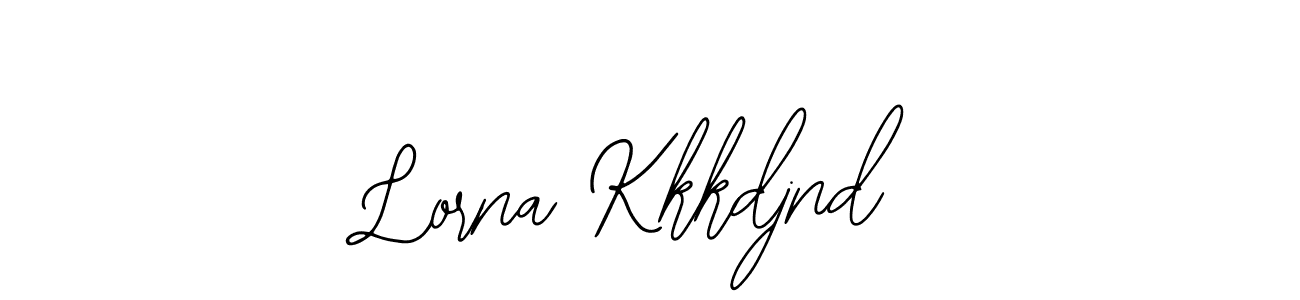 Bearetta-2O07w is a professional signature style that is perfect for those who want to add a touch of class to their signature. It is also a great choice for those who want to make their signature more unique. Get Lorna Kkkdjnd name to fancy signature for free. Lorna Kkkdjnd signature style 12 images and pictures png