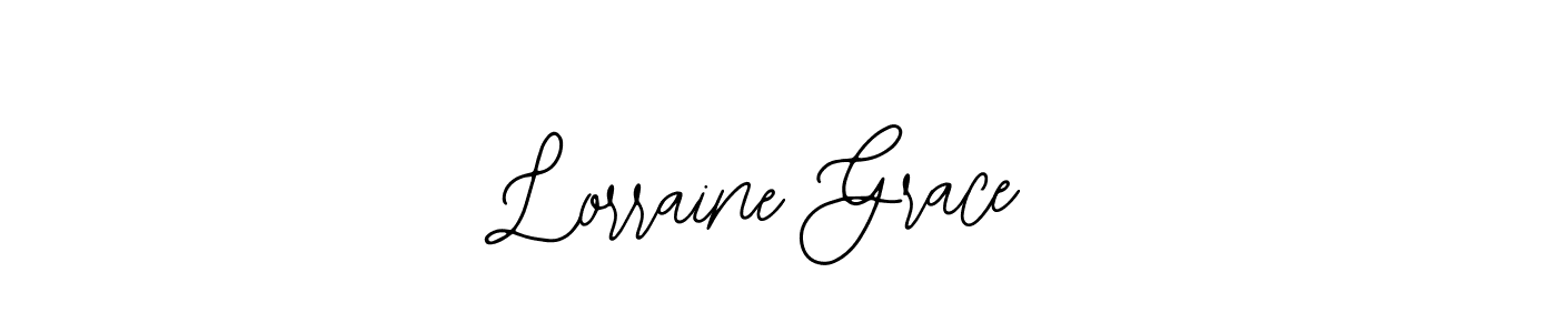 Use a signature maker to create a handwritten signature online. With this signature software, you can design (Bearetta-2O07w) your own signature for name Lorraine Grace. Lorraine Grace signature style 12 images and pictures png