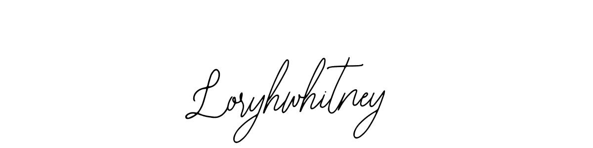 How to make Loryhwhitney name signature. Use Bearetta-2O07w style for creating short signs online. This is the latest handwritten sign. Loryhwhitney signature style 12 images and pictures png