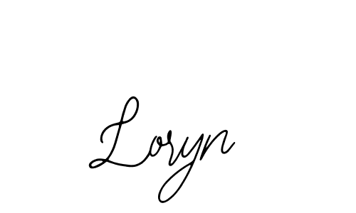 How to make Loryn name signature. Use Bearetta-2O07w style for creating short signs online. This is the latest handwritten sign. Loryn signature style 12 images and pictures png