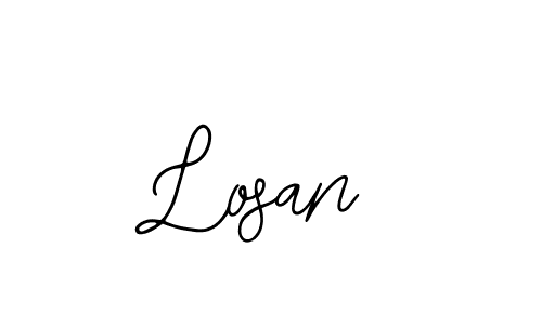 You should practise on your own different ways (Bearetta-2O07w) to write your name (Losan) in signature. don't let someone else do it for you. Losan signature style 12 images and pictures png