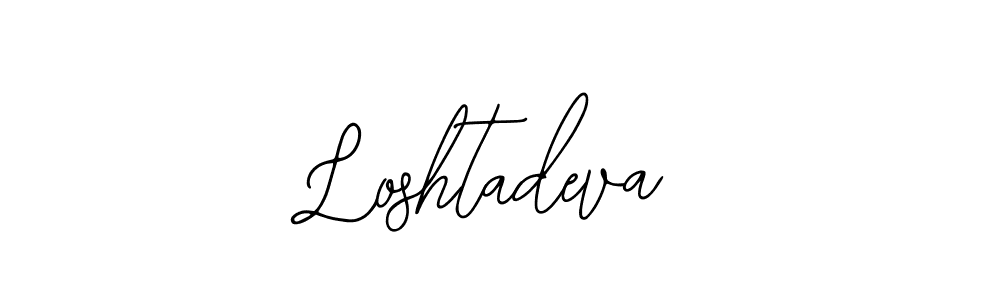 Use a signature maker to create a handwritten signature online. With this signature software, you can design (Bearetta-2O07w) your own signature for name Loshtadeva. Loshtadeva signature style 12 images and pictures png