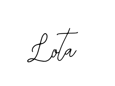 Design your own signature with our free online signature maker. With this signature software, you can create a handwritten (Bearetta-2O07w) signature for name Lota. Lota signature style 12 images and pictures png