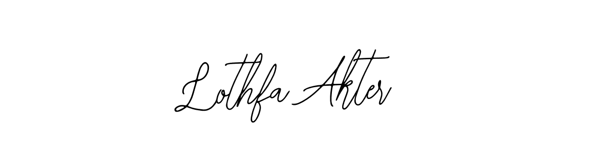 Make a beautiful signature design for name Lothfa Akter. With this signature (Bearetta-2O07w) style, you can create a handwritten signature for free. Lothfa Akter signature style 12 images and pictures png