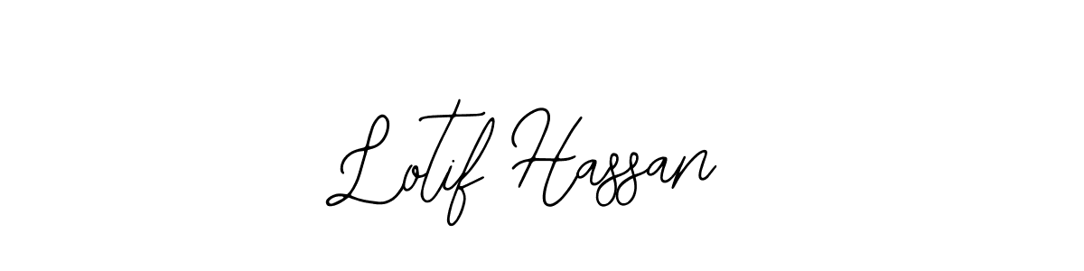 Also You can easily find your signature by using the search form. We will create Lotif Hassan name handwritten signature images for you free of cost using Bearetta-2O07w sign style. Lotif Hassan signature style 12 images and pictures png