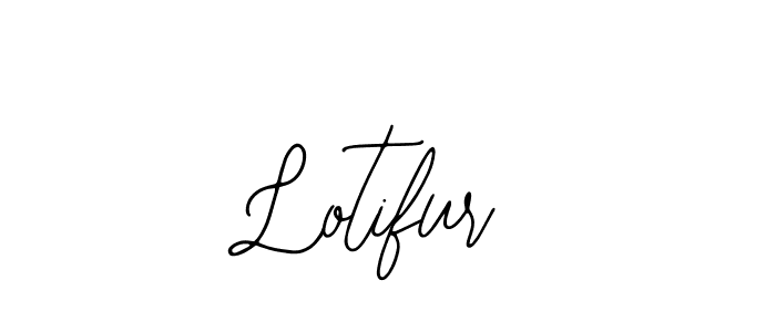 How to make Lotifur name signature. Use Bearetta-2O07w style for creating short signs online. This is the latest handwritten sign. Lotifur signature style 12 images and pictures png