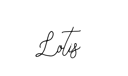 You should practise on your own different ways (Bearetta-2O07w) to write your name (Lotis) in signature. don't let someone else do it for you. Lotis signature style 12 images and pictures png