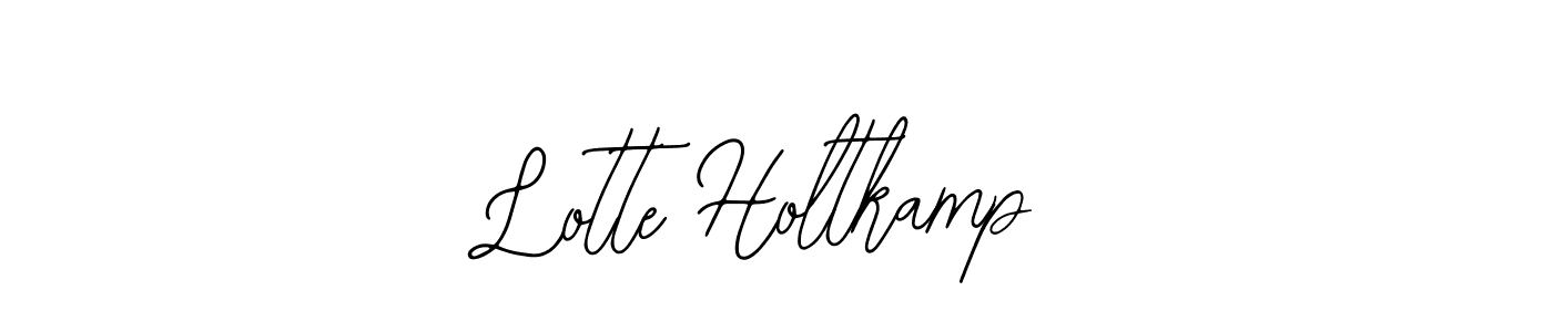 You should practise on your own different ways (Bearetta-2O07w) to write your name (Lotte Holtkamp) in signature. don't let someone else do it for you. Lotte Holtkamp signature style 12 images and pictures png