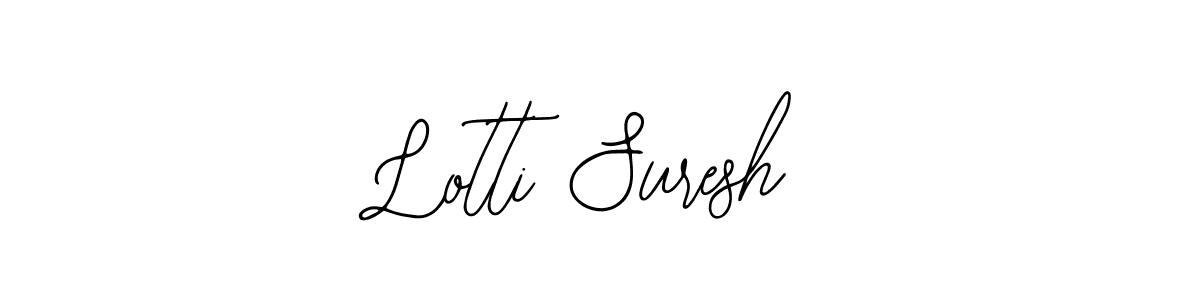 How to make Lotti Suresh name signature. Use Bearetta-2O07w style for creating short signs online. This is the latest handwritten sign. Lotti Suresh signature style 12 images and pictures png