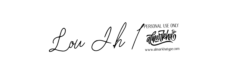 if you are searching for the best signature style for your name Lou J.h 17. so please give up your signature search. here we have designed multiple signature styles  using Bearetta-2O07w. Lou J.h 17 signature style 12 images and pictures png