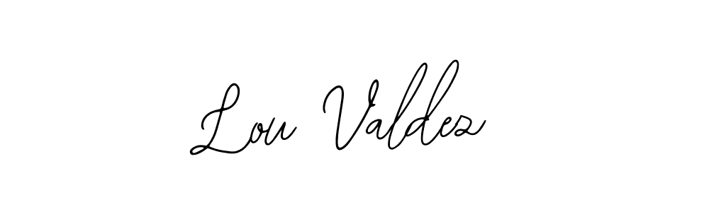 Design your own signature with our free online signature maker. With this signature software, you can create a handwritten (Bearetta-2O07w) signature for name Lou Valdez. Lou Valdez signature style 12 images and pictures png