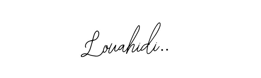 You can use this online signature creator to create a handwritten signature for the name Louahidi... This is the best online autograph maker. Louahidi.. signature style 12 images and pictures png