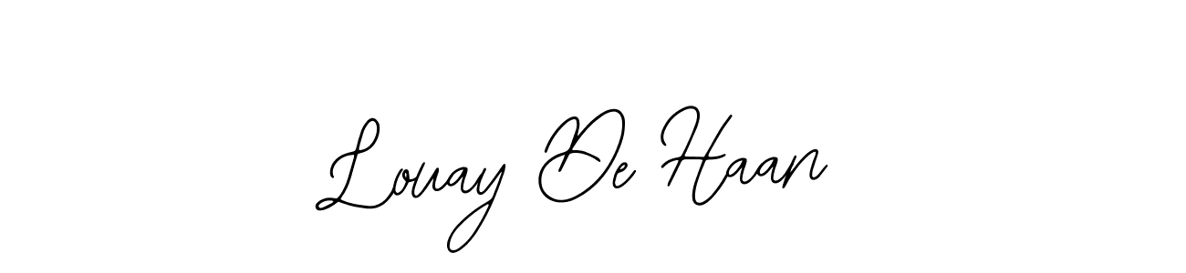 Use a signature maker to create a handwritten signature online. With this signature software, you can design (Bearetta-2O07w) your own signature for name Louay De Haan. Louay De Haan signature style 12 images and pictures png