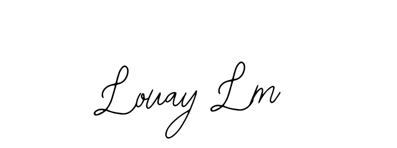 Make a beautiful signature design for name Louay Lm. With this signature (Bearetta-2O07w) style, you can create a handwritten signature for free. Louay Lm signature style 12 images and pictures png