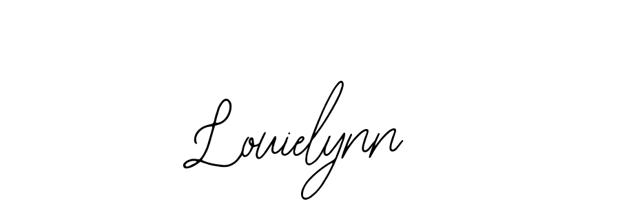 Use a signature maker to create a handwritten signature online. With this signature software, you can design (Bearetta-2O07w) your own signature for name Louielynn. Louielynn signature style 12 images and pictures png