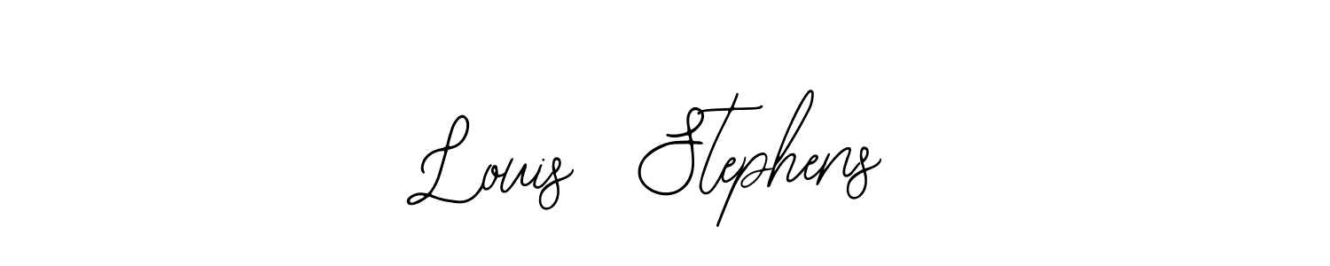 You should practise on your own different ways (Bearetta-2O07w) to write your name (Louis  Stephens) in signature. don't let someone else do it for you. Louis  Stephens signature style 12 images and pictures png