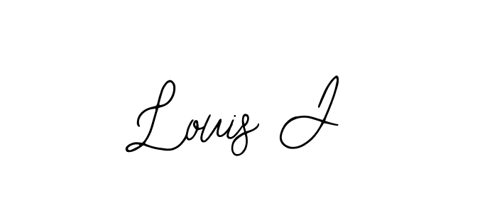 Create a beautiful signature design for name Louis J. With this signature (Bearetta-2O07w) fonts, you can make a handwritten signature for free. Louis J signature style 12 images and pictures png