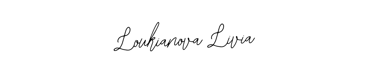 Make a beautiful signature design for name Loukianova Livia. Use this online signature maker to create a handwritten signature for free. Loukianova Livia signature style 12 images and pictures png