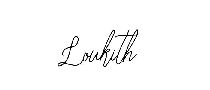 Loukith stylish signature style. Best Handwritten Sign (Bearetta-2O07w) for my name. Handwritten Signature Collection Ideas for my name Loukith. Loukith signature style 12 images and pictures png