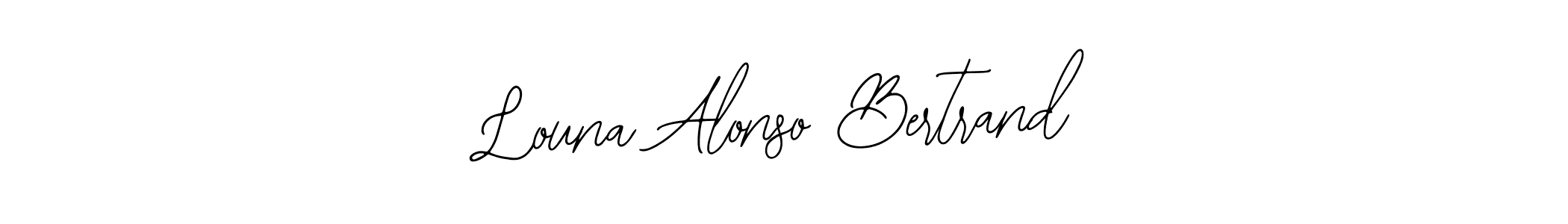 Louna Alonso Bertrand stylish signature style. Best Handwritten Sign (Bearetta-2O07w) for my name. Handwritten Signature Collection Ideas for my name Louna Alonso Bertrand. Louna Alonso Bertrand signature style 12 images and pictures png