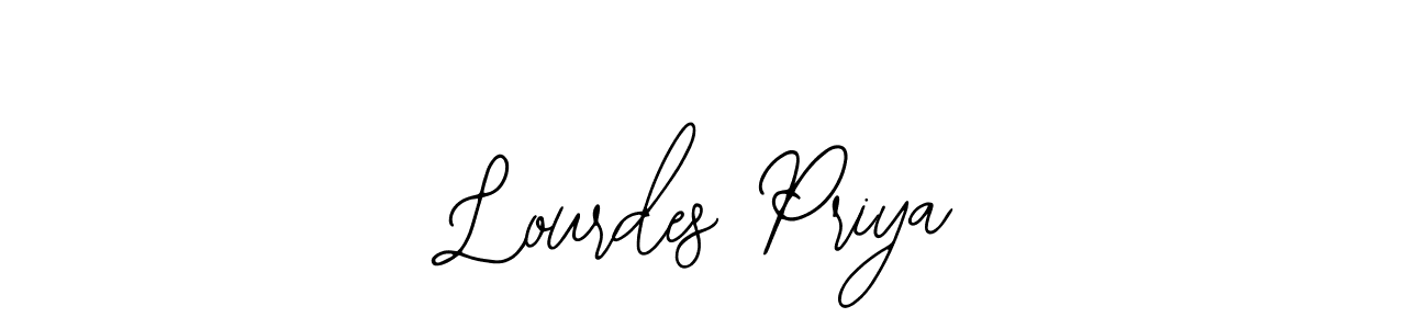 Use a signature maker to create a handwritten signature online. With this signature software, you can design (Bearetta-2O07w) your own signature for name Lourdes Priya. Lourdes Priya signature style 12 images and pictures png