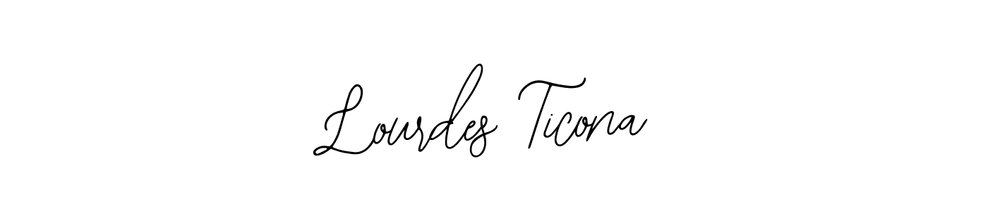 Design your own signature with our free online signature maker. With this signature software, you can create a handwritten (Bearetta-2O07w) signature for name Lourdes Ticona. Lourdes Ticona signature style 12 images and pictures png