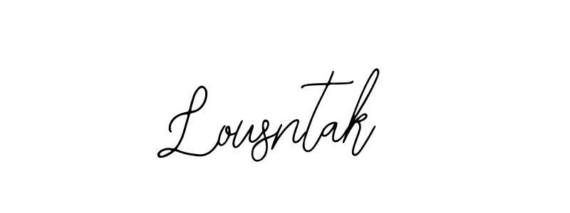 Design your own signature with our free online signature maker. With this signature software, you can create a handwritten (Bearetta-2O07w) signature for name Lousntak. Lousntak signature style 12 images and pictures png