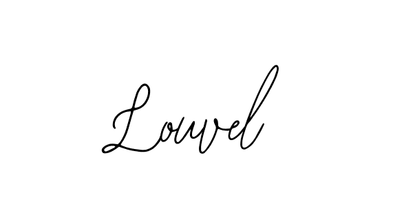 Use a signature maker to create a handwritten signature online. With this signature software, you can design (Bearetta-2O07w) your own signature for name Louvel. Louvel signature style 12 images and pictures png