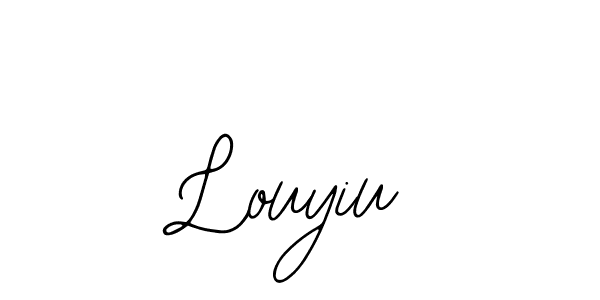 Louyiu stylish signature style. Best Handwritten Sign (Bearetta-2O07w) for my name. Handwritten Signature Collection Ideas for my name Louyiu. Louyiu signature style 12 images and pictures png