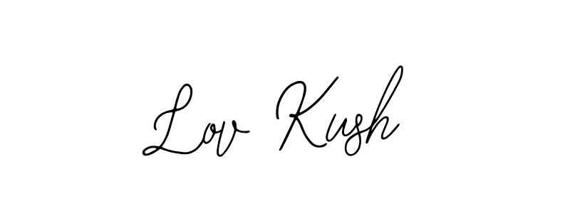 Use a signature maker to create a handwritten signature online. With this signature software, you can design (Bearetta-2O07w) your own signature for name Lov Kush. Lov Kush signature style 12 images and pictures png