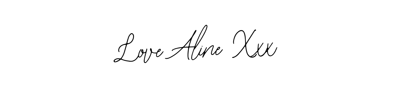 Use a signature maker to create a handwritten signature online. With this signature software, you can design (Bearetta-2O07w) your own signature for name Love Aline Xxx. Love Aline Xxx signature style 12 images and pictures png