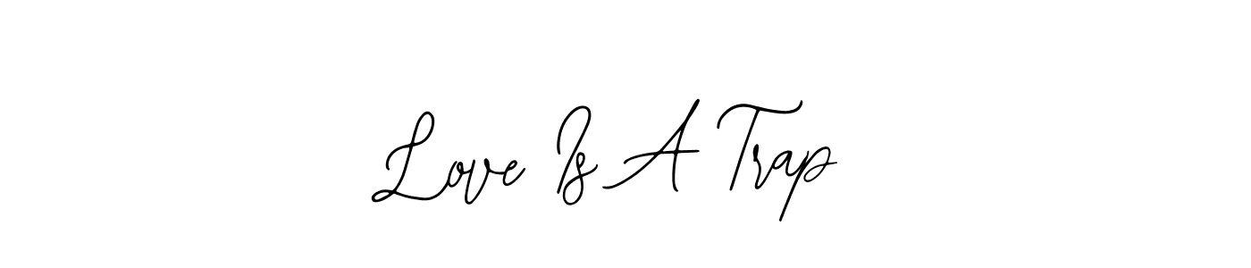 This is the best signature style for the Love Is A Trap name. Also you like these signature font (Bearetta-2O07w). Mix name signature. Love Is A Trap signature style 12 images and pictures png