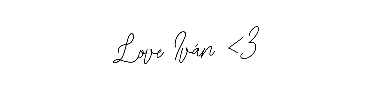 Make a beautiful signature design for name Love Iván <3. With this signature (Bearetta-2O07w) style, you can create a handwritten signature for free. Love Iván <3 signature style 12 images and pictures png