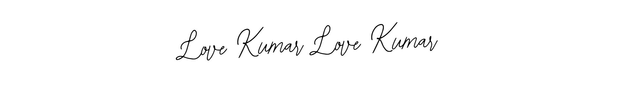 How to make Love Kumar Love Kumar name signature. Use Bearetta-2O07w style for creating short signs online. This is the latest handwritten sign. Love Kumar Love Kumar signature style 12 images and pictures png