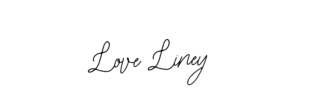 Use a signature maker to create a handwritten signature online. With this signature software, you can design (Bearetta-2O07w) your own signature for name Love Liney. Love Liney signature style 12 images and pictures png