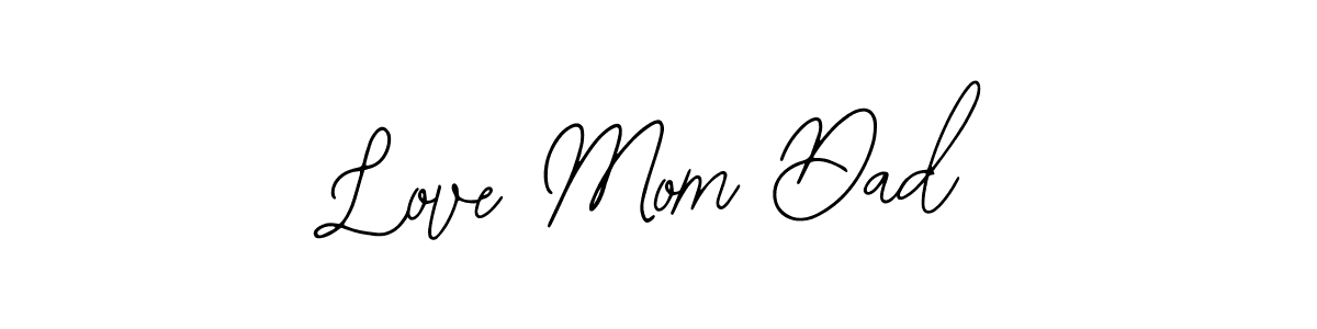 Make a beautiful signature design for name Love Mom Dad. With this signature (Bearetta-2O07w) style, you can create a handwritten signature for free. Love Mom Dad signature style 12 images and pictures png